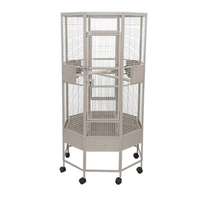 OCTAGON-PARROT-CAGE-BLACK-32X32X61