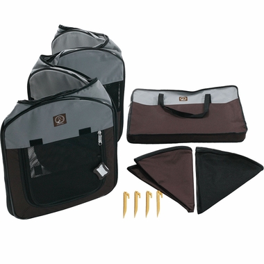 ONE4PETS-PORTABLE-PET-PLAYPEN-FUCHSIA-GREY-LARGE