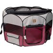 One for Pets Fabric Portable Pet Playpen - Fuchsia/Grey - Large (46"x46"x20.5")