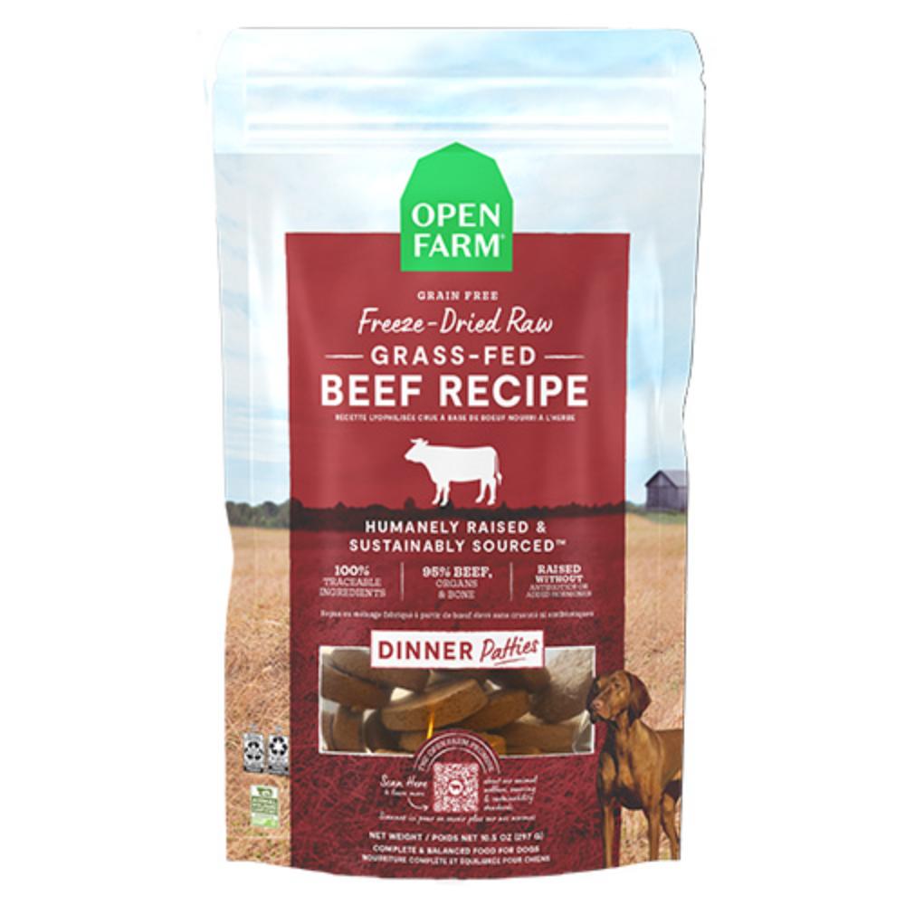 OPEN-FARM-DOG-PATTIES-BEEF-FD-RAW-10-5OZ