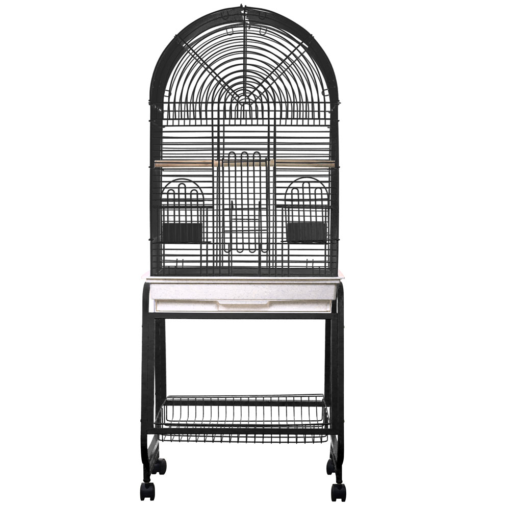 OPENING-DOME-TOP-BIRD-CAGE-BLACK