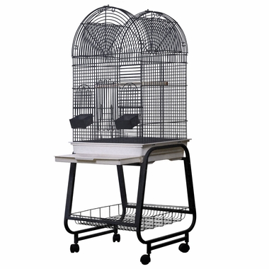 OPENING-DOME-TOP-BIRD-CAGE-BLACK