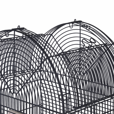 OPENING-DOME-TOP-BIRD-CAGE-BLACK