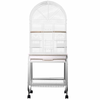 OPENING-DOME-TOP-BIRD-CAGE-WHITE