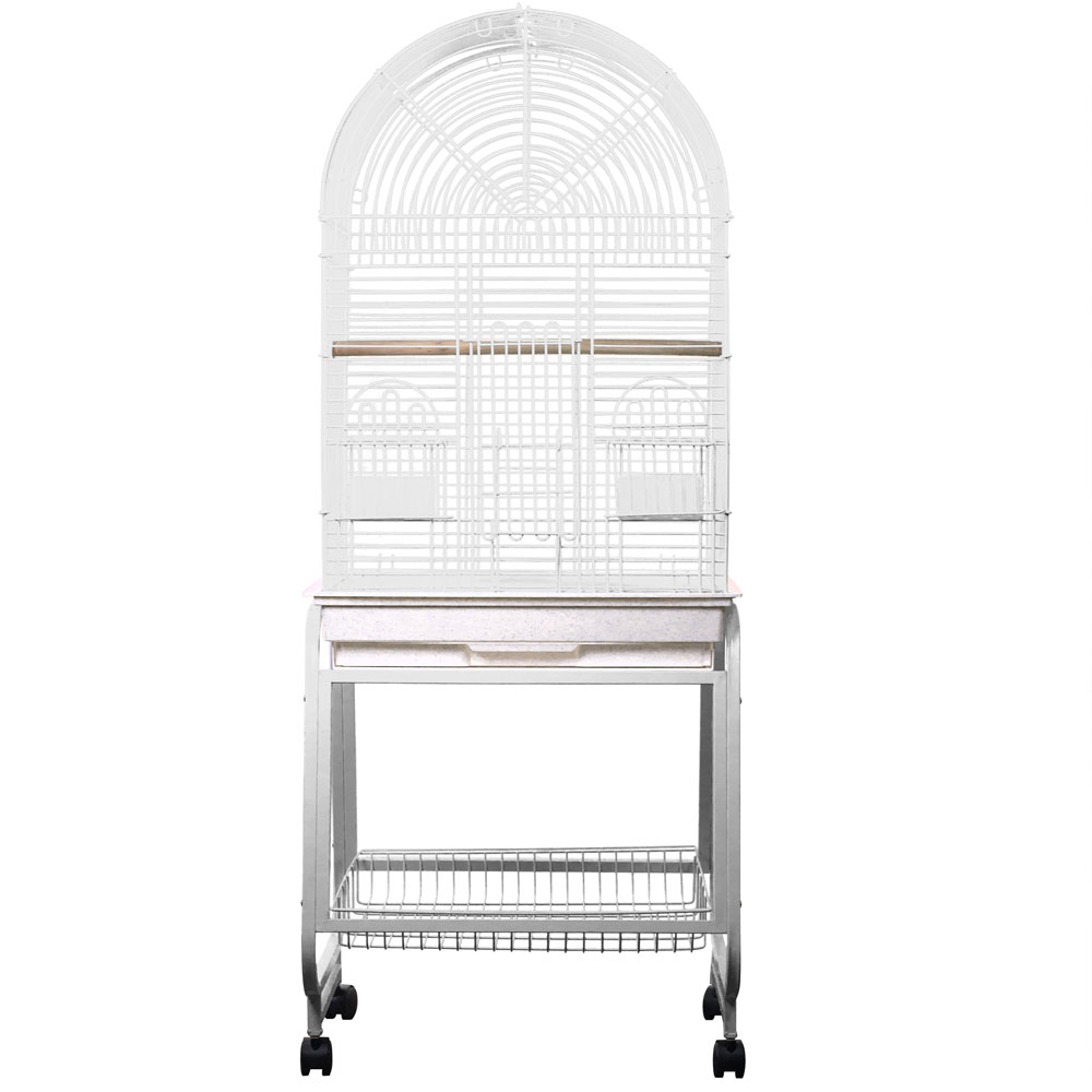 OPENING-DOME-TOP-BIRD-CAGE-WHITE