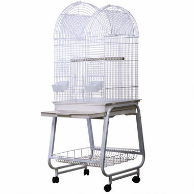 OPENING-DOME-TOP-BIRD-CAGE-WHITE