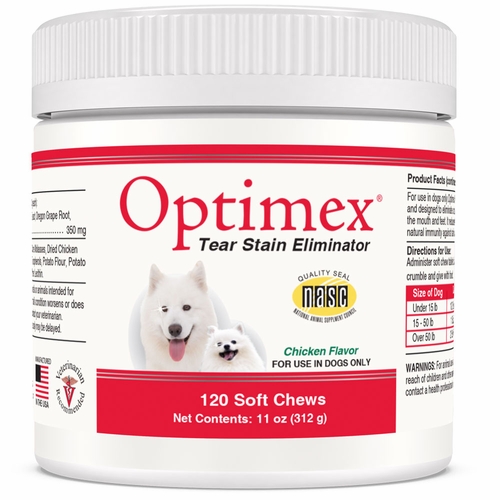 Optimex Tear Stain Natural Formula (120 Soft Chews) On Sale
