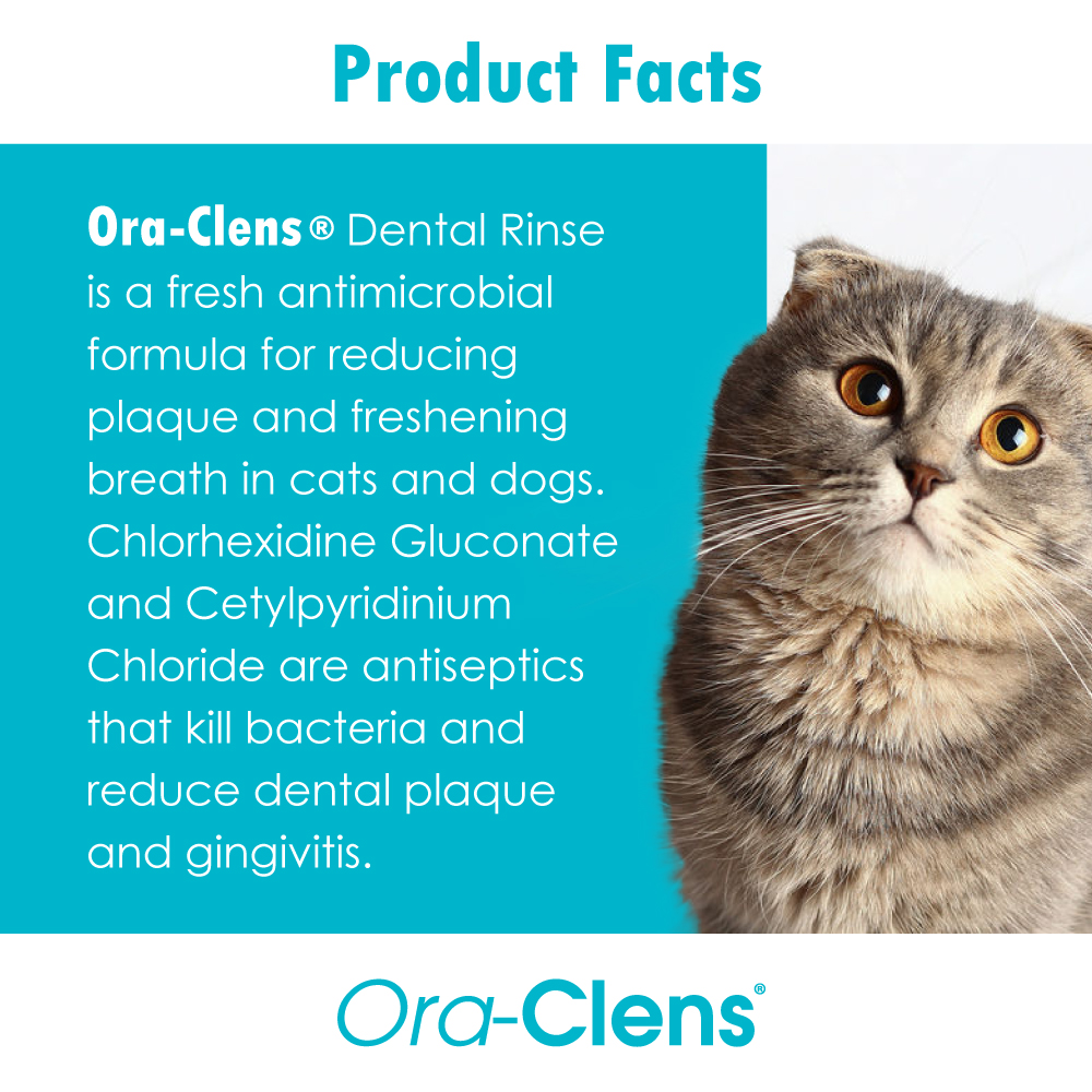 OraClens Dental Rinse for Dogs and Cats 8 oz