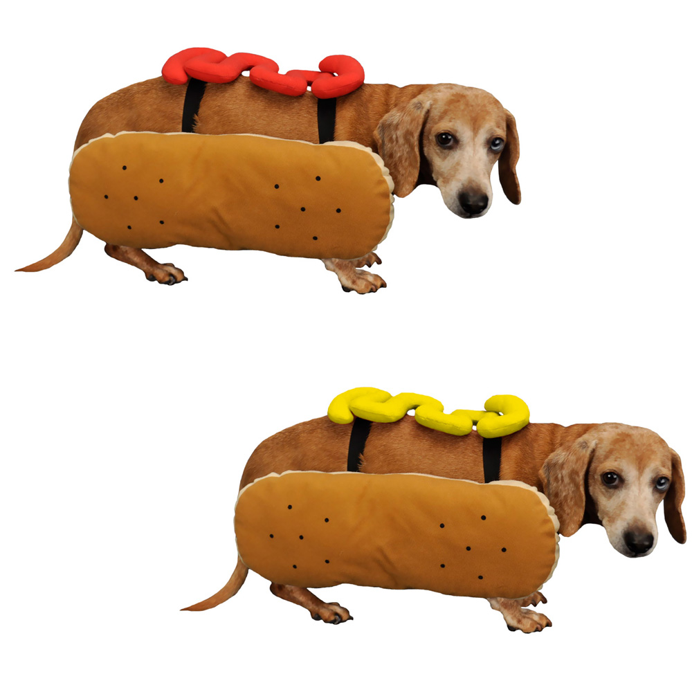 Otis and Claude Fetching Fashion Hot Diggity Dog Costumes