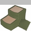 Pet Gear Designer Stair ll with Removeable Cover - Sage
