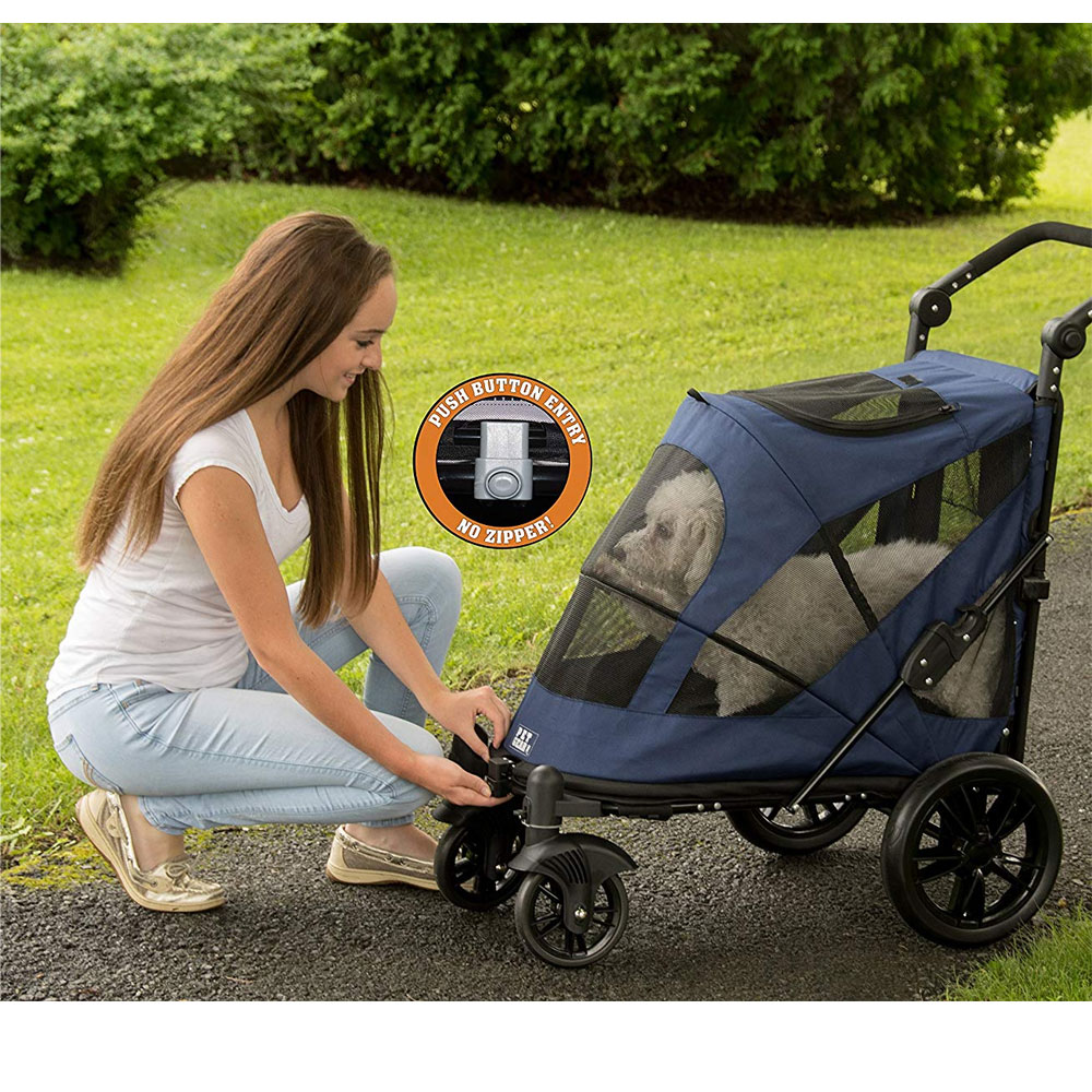 Pet Gear Excursion NoZip Pet Stroller Midnight Blue On Sale