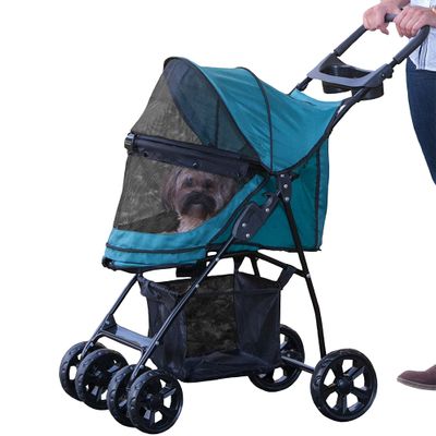 PET-GEAR-HAPPY-TRAILS-LITE-STROLLER-PINE-GREEN