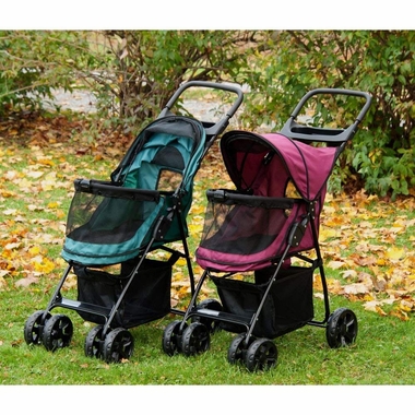 PET-GEAR-HAPPY-TRAILS-LITE-STROLLER-PINE-GREEN