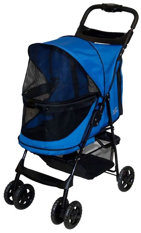 PET-GEAR-HAPPY-TRAILS-NO-ZIP-STROLLER-SAPPHIRE