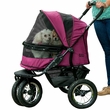 Pet Gear No-Zip Double Pet Stroller - Boysenberry