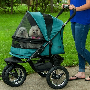 PET-GEAR-DOUBLE-STROLLER-PINE-GREEN