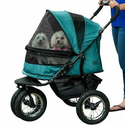 PET-GEAR-DOUBLE-STROLLER-PINE-GREEN