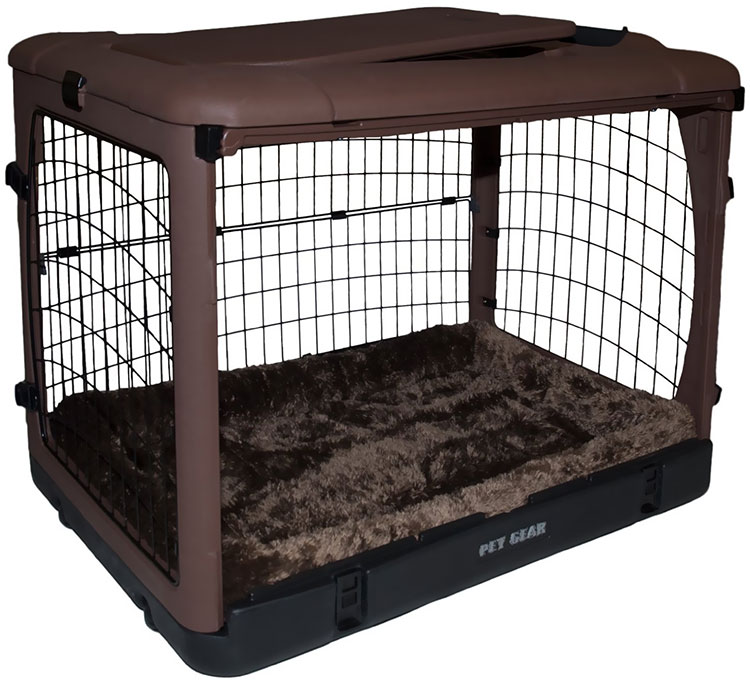 PET-GEAR-THE-OTHER-DOOR-STEEL-CRATE-WITH-PAD-36-CHOCOLATE