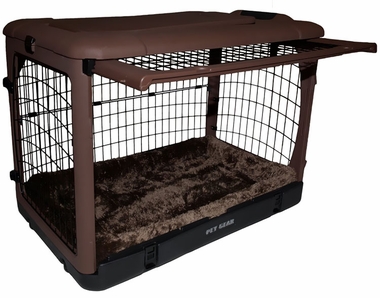PET-GEAR-THE-OTHER-DOOR-STEEL-CRATE-WITH-PAD-42-CHOCOLATE