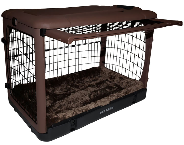 PET-GEAR-THE-OTHER-DOOR-STEEL-CRATE-WITH-PAD-42-CHOCOLATE