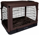 Pet Gear The Other Door Steel Crate with Pad 42" - Chocolate