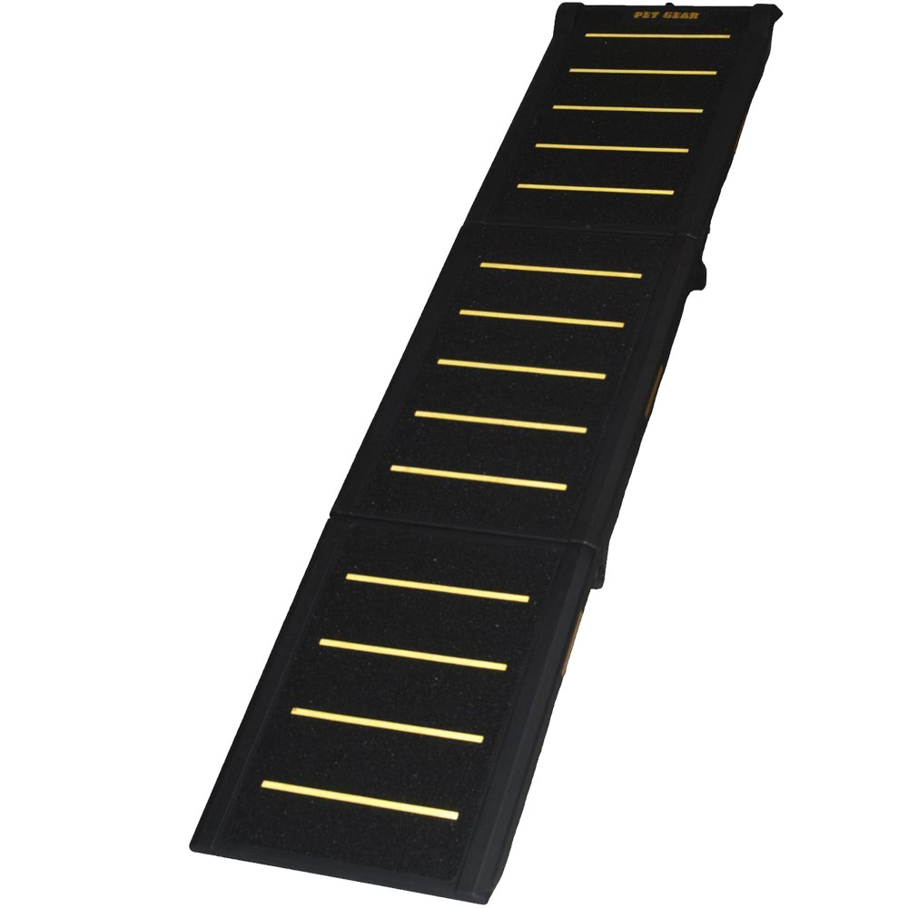 Pet Gear Travel Lite TriFold Reflective Ramp Black/Yellow On Sale