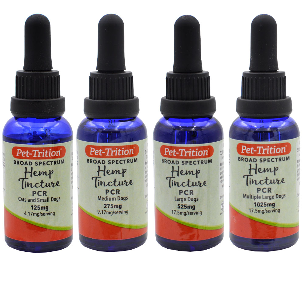 Pet-Trition Hemp Tincture for Cats & Dogs