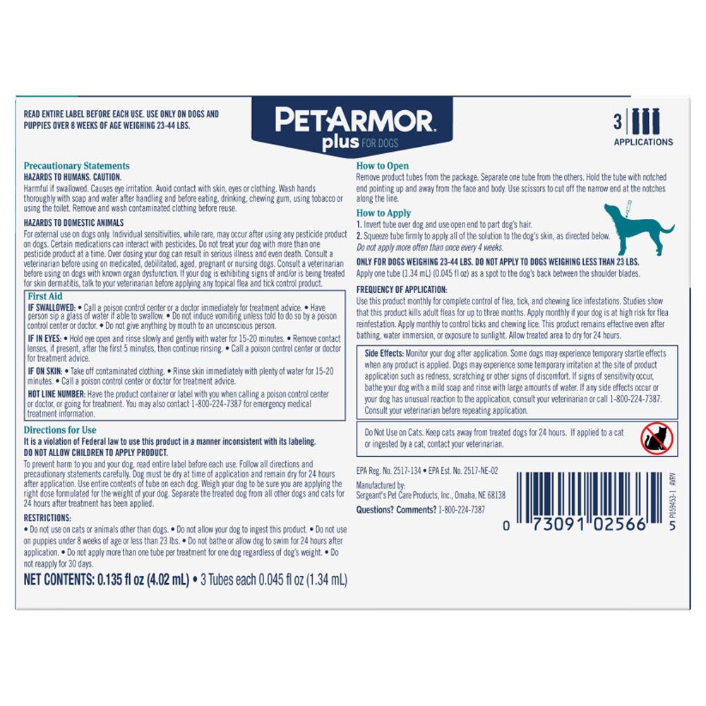 PETARMOR-PLUS-FLEA-TICK-SPOT-23-44LBS-3CT