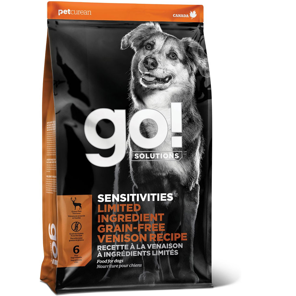 Petcurean Go! Sensitivities Limited Ingredient Venison Grain-Free Dry ...