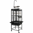 Play Top Bird Cage with 1/2" Bar Spacing - Stainless Steel (18"x18"x54")