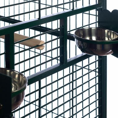 PLAY-TOP-BIRD-CAGE-1-BAR-SPACING-GREEN-40X30