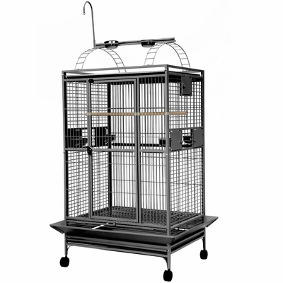 PLAY-TOP-BIRD-CAGE-1-BAR-SPACING-PLATINUM-36X28