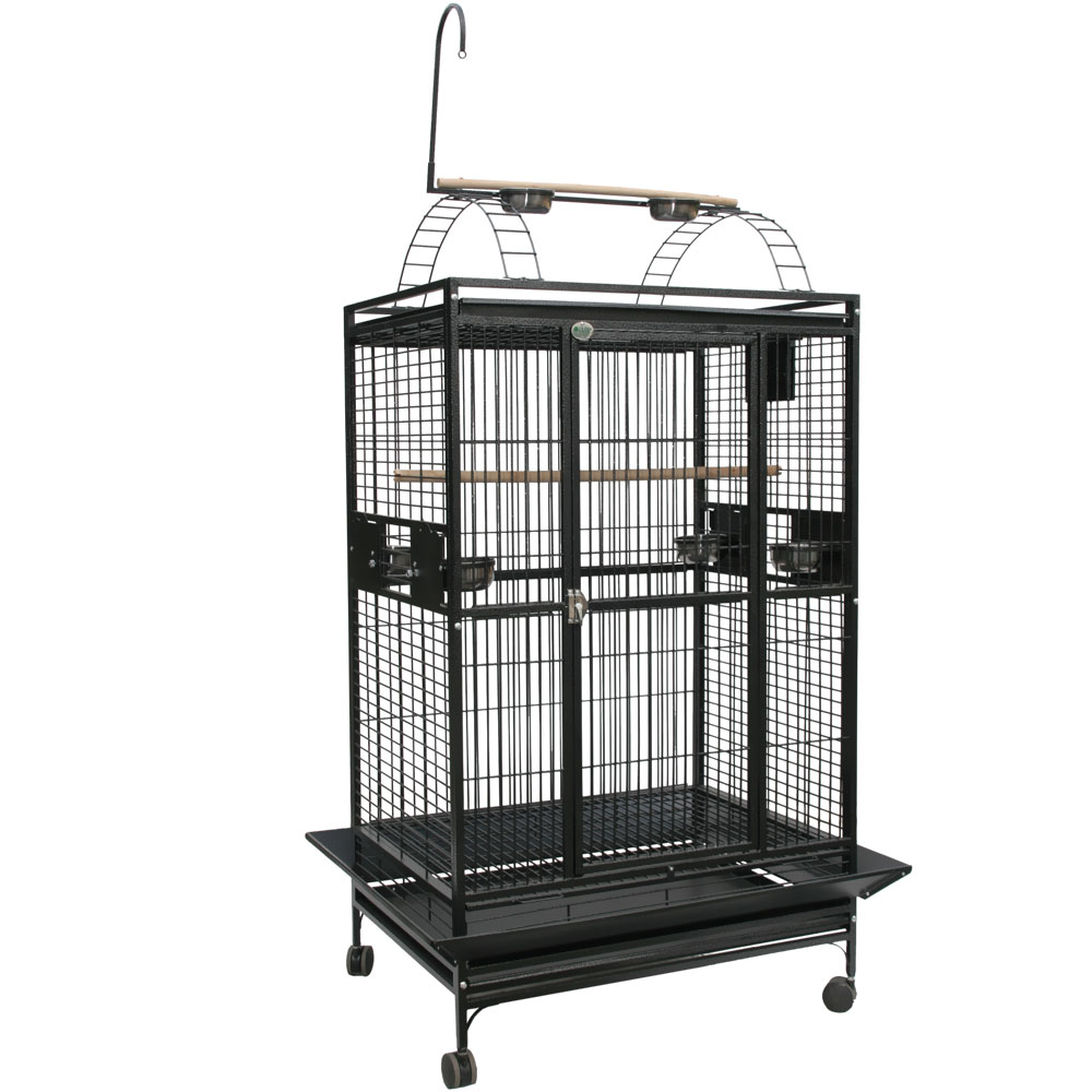 PLAY-TOP-BIRD-CAGE-1-BAR-SPACING-PLATINUM-40X30