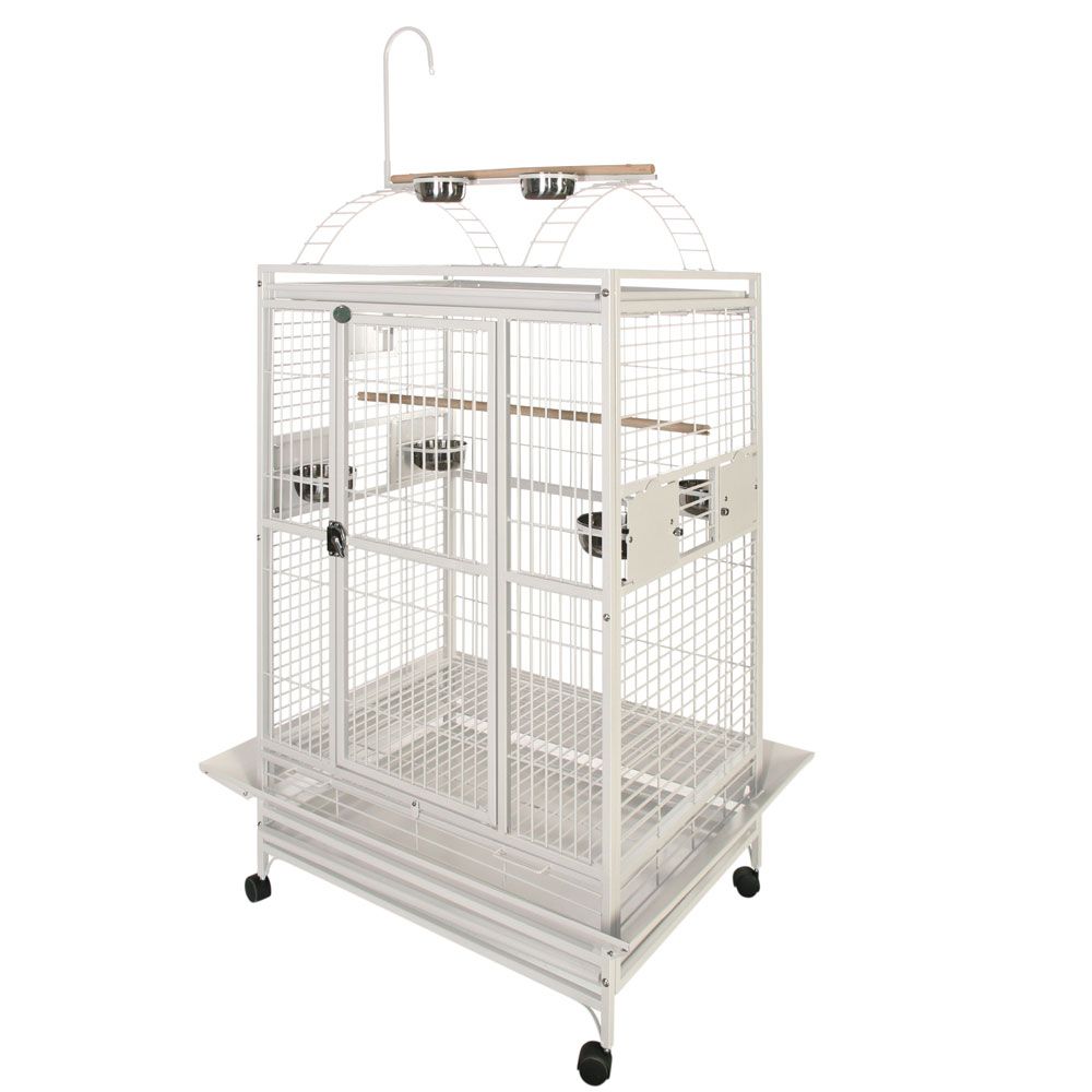 PLAY-TOP-BIRD-CAGE-1-BAR-SPACING-WHITE-36X28