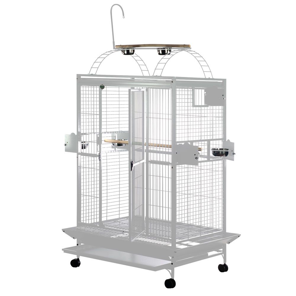 PLAY-TOP-BIRD-CAGE-1-BAR-SPACING-WHITE-40X30
