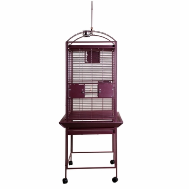 PLAY-TOP-BIRD-CAGE-5-8-BAR-SPACING-BURGUNDY-32X23