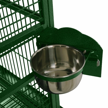 PLAY-TOP-BIRD-CAGE-5-8-BAR-SPACING-GREEN-18X18