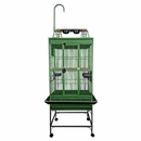 Play Top Bird Cage with 5/8" Bar Spacing - Green (24"x22"62")
