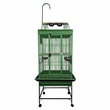 Play Top Bird Cage with 5/8" Bar Spacing - Green (24"x22"62")