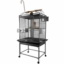 Play Top Bird Cage with 5/8" Bar Spacing - Platinum (32"x23"x66")