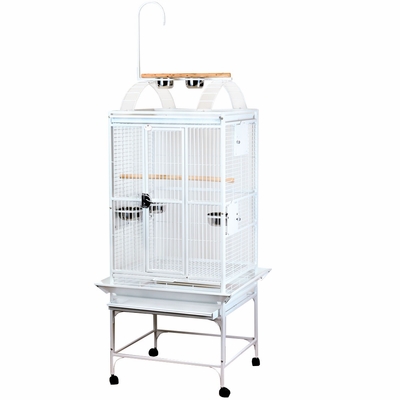 PLAY-TOP-BIRD-CAGE-5-8-BAR-SPACING-WHITE-24X22