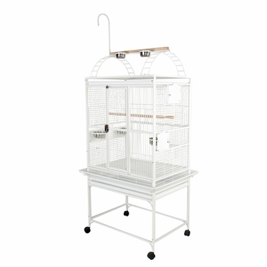 PLAY-TOP-BIRD-CAGE-5-8-BAR-SPACING-WHITE-32X23