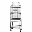 Play Top Bird Cage with Plastic Base - Platinum (22"x17"x66")