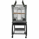 Play Top Bird Cage with Removable Stand - Black (22"x18"x62")