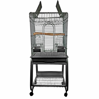 PLAY-TOP-BIRD-CAGE-REMOVABLE-STAND-BLACK-22X18