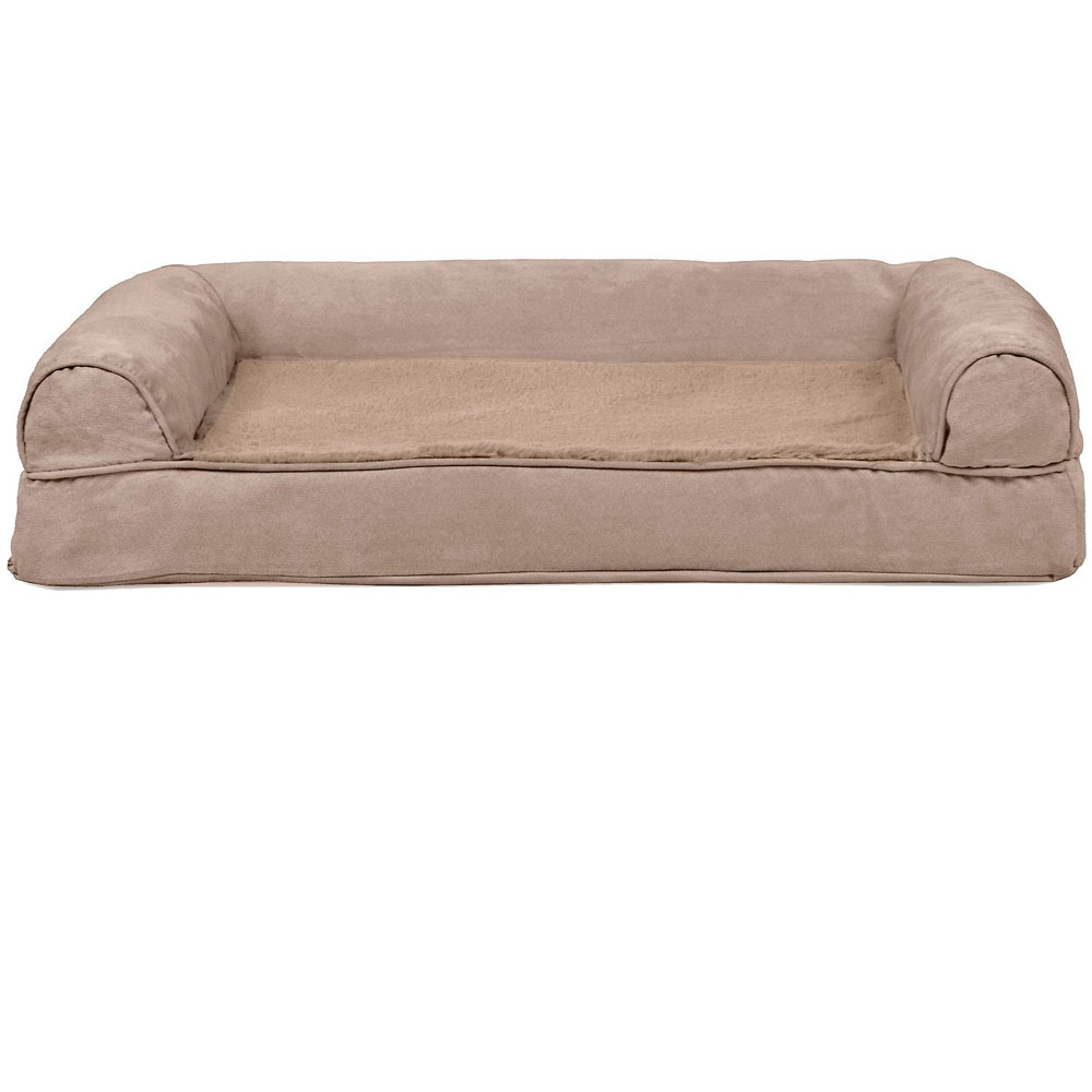 FurHaven Plush & Suede Pillow Sofa Pet Bed