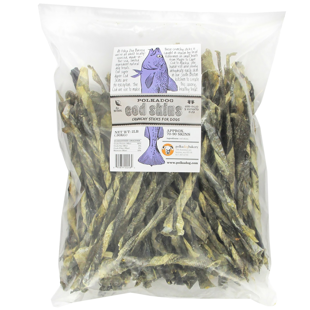 Polkadog Cod Skins Crunchy Sticks for Dogs (2 lb) On Sale EntirelyPets
