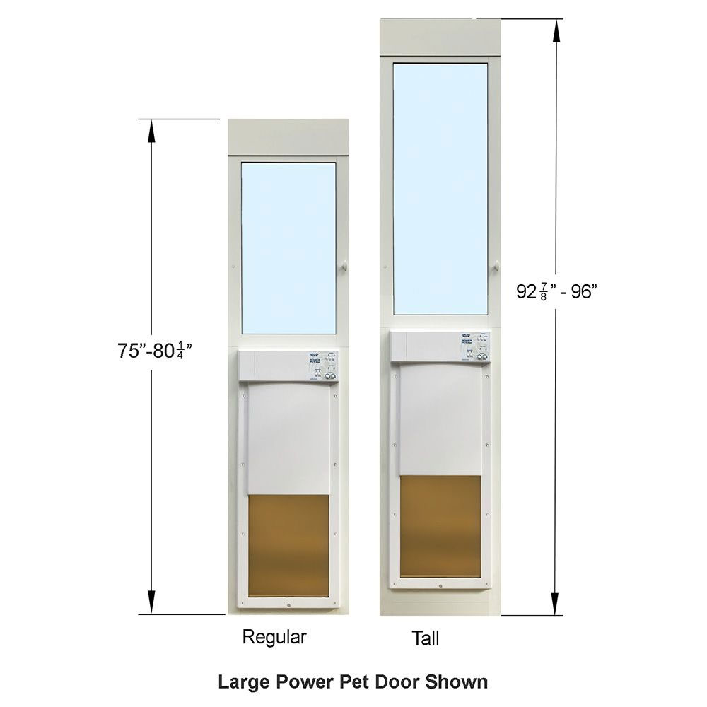 POWER-PET-FULLY-AUTOMATIC-PATIO-DOOR-LARGE-EXTRA-TALL