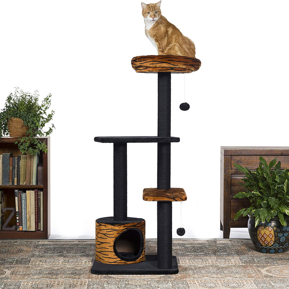 Prevue Tiger Tower Cat Tree On Sale EntirelyPets