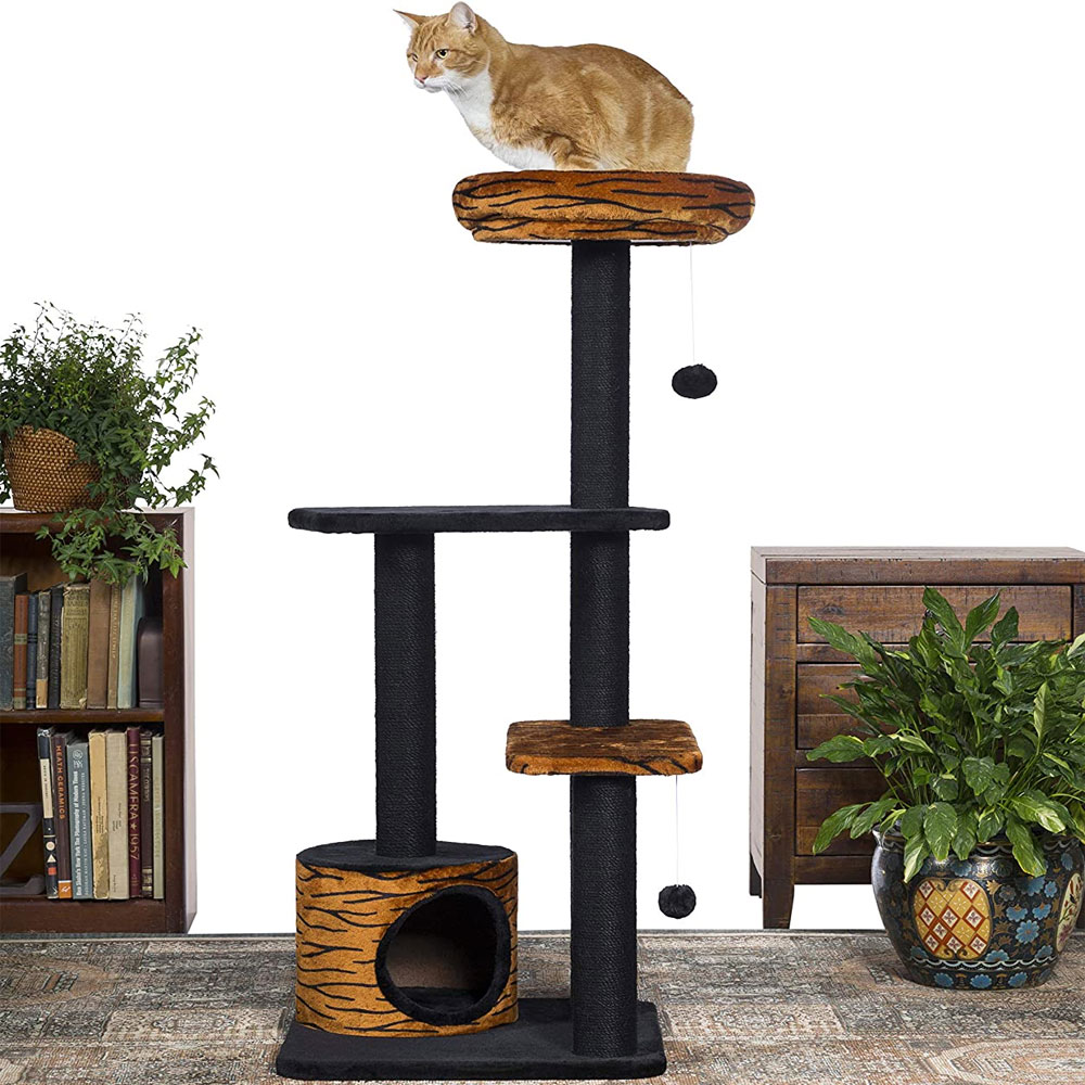 Prevue Tiger Tower Cat Tree On Sale EntirelyPets